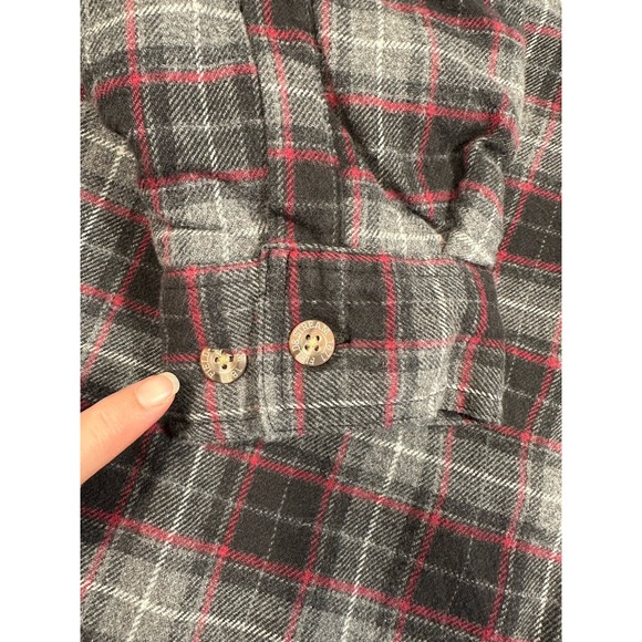 Field & Stream Shacket Mens XXL Flannel Shirt Jacket Hoodie Quilted Lining - Picture 10 of 11